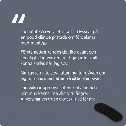 Airvora™ Muntejp - Andas rätt